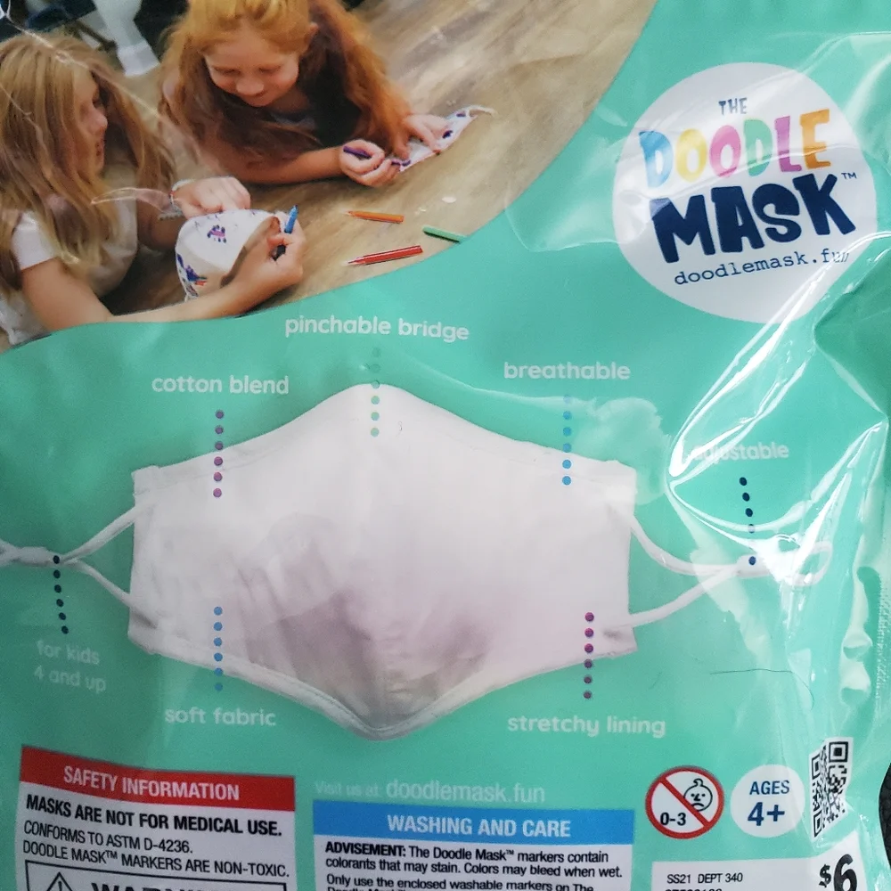 The Doodle Masks 3ct packs